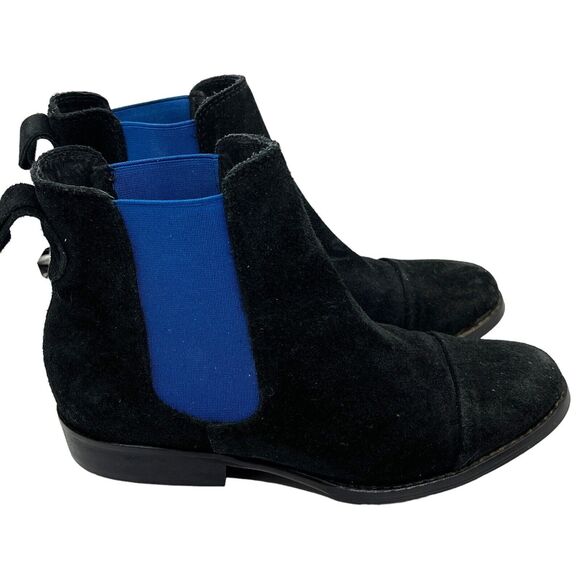 Free People X Jeffrey Campbell Boot Speir Size 6.5 37 New MSRP 198 Black Blue - Picture 1 of 16